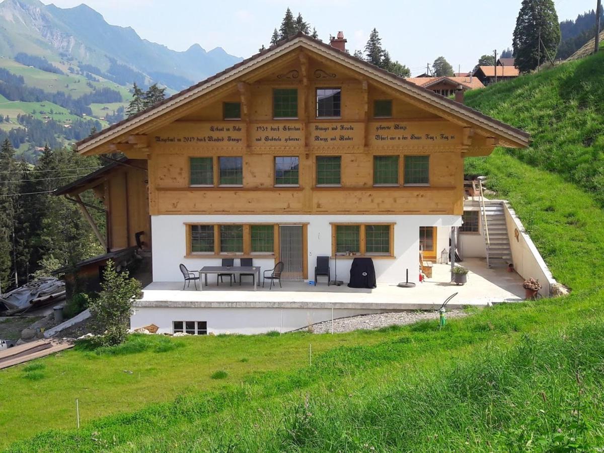 Ferien In Der Bergwelt Von Adelboden Bed & Breakfast Eksteriør bilde